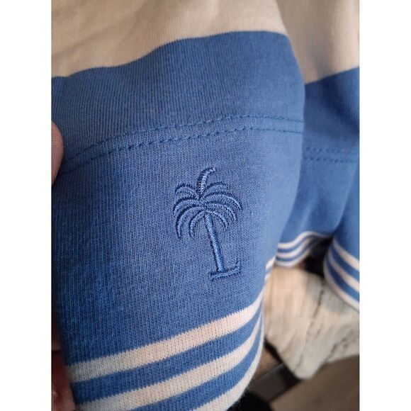 Lily Pulitzer Dress Striped Blue & White Large Long Sleeve - Picture 6 of 7